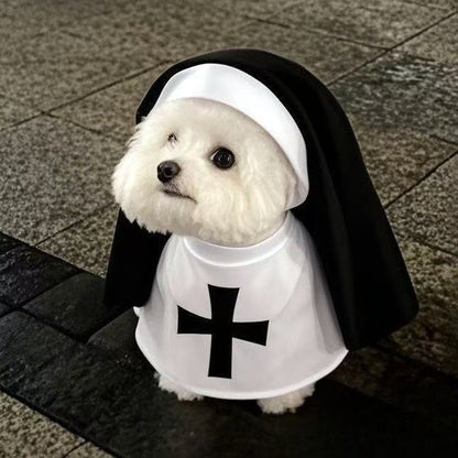 Funny Pet Nun Costume Halloween Dress